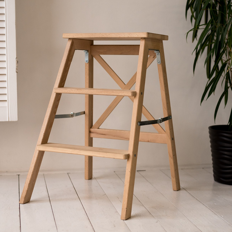 Industrial Ladder Bookshelf – Multi-Tier Open Shelving Unit for Books, Décor & Storage
