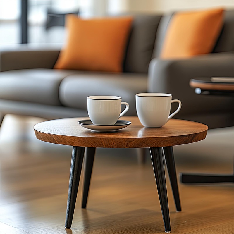 Marble Top Coffee Table – Elegant Modern Center Table for Living Room Décor