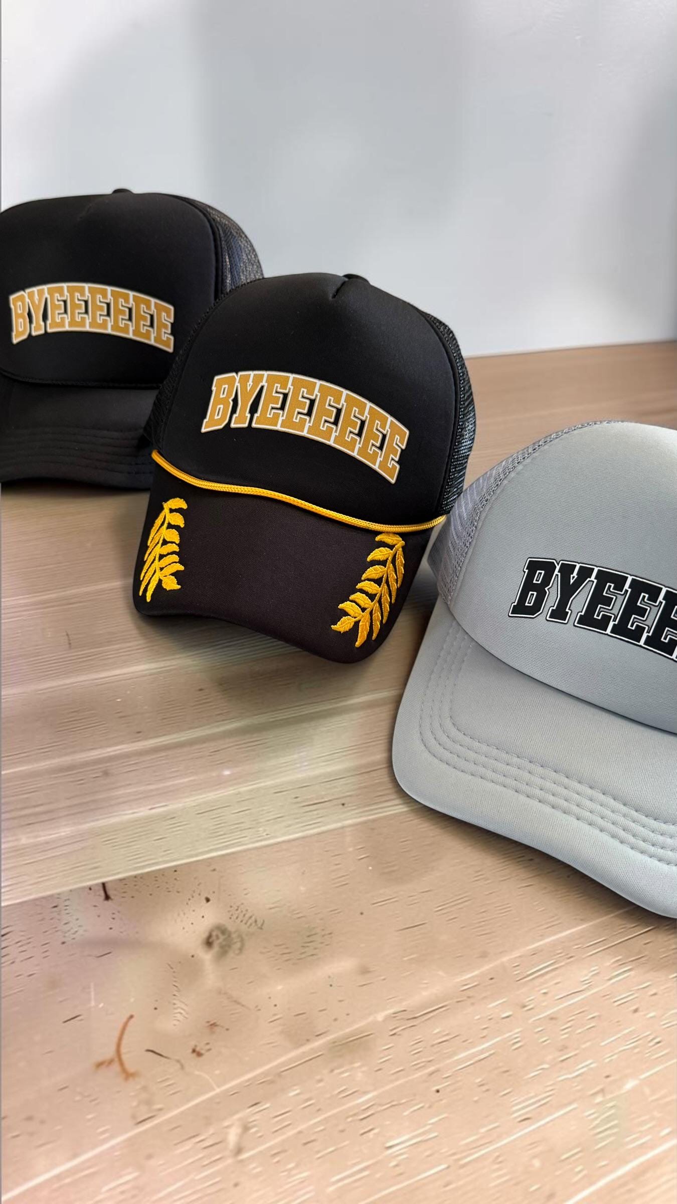 Funny BYEEEEE Trucker Hat | Sarcastic Foam Baseball Cap